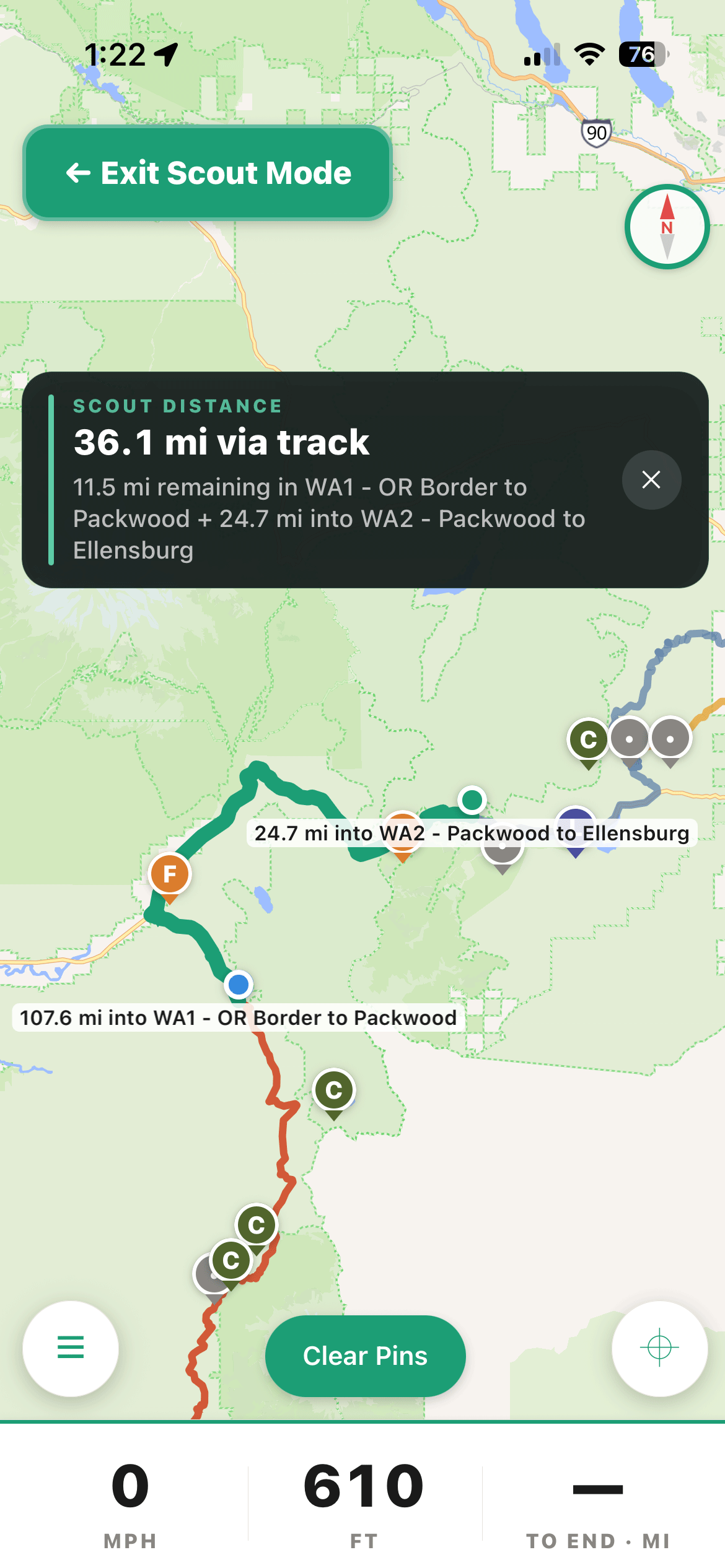 Odys ADV — Scout Mode screen